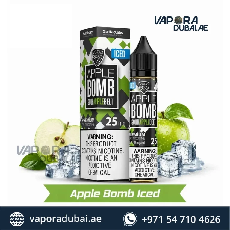 Vgod Apple Bomb Iced Saltnic 30ml in Ajman UAE