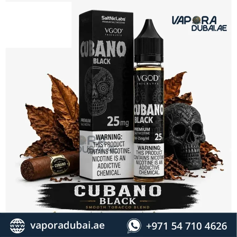VGOD Cubano Black SaltNic 30ml in Sharjah UAE