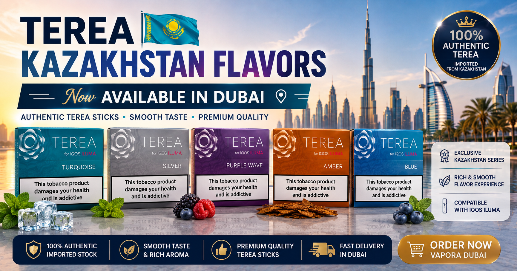 TEREA Kazakhstan Flavors Dubai | Complete Flavor Guide