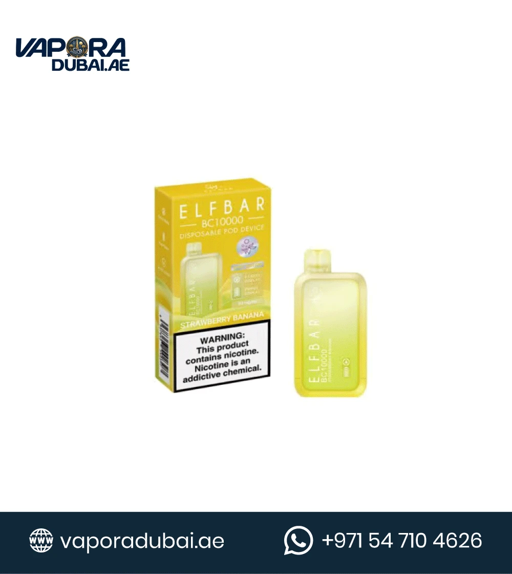 ELF BAR BC10000 Strawberry Banana DISPOSABLE VAPE In Dubai UAE