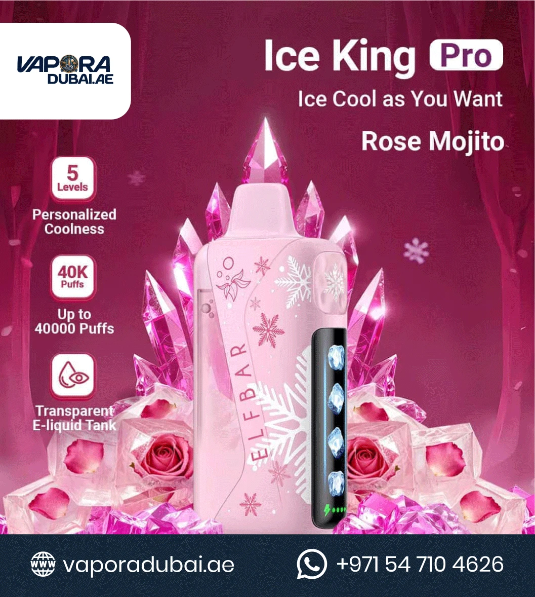 ELFBAR Ice King Pro 40k Puffs Rose Mojito in Dubai UAE