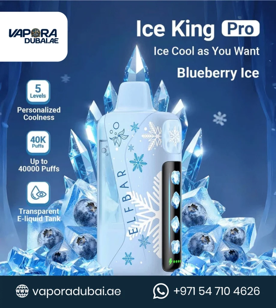 ELFBAR Ice King Pro 40k Puffs Blueberry Ice in Dubai UAE