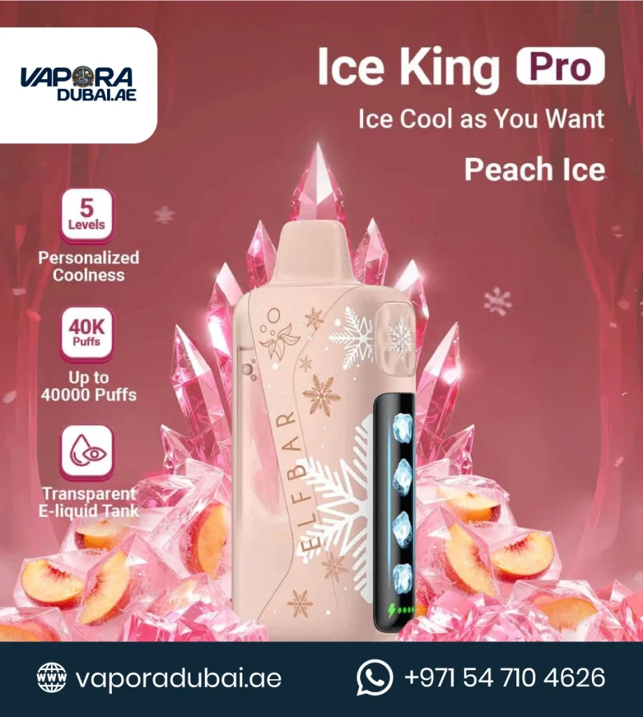 ELFBAR Ice King Pro 40k Puffs Peach Ice in Dubai UAE