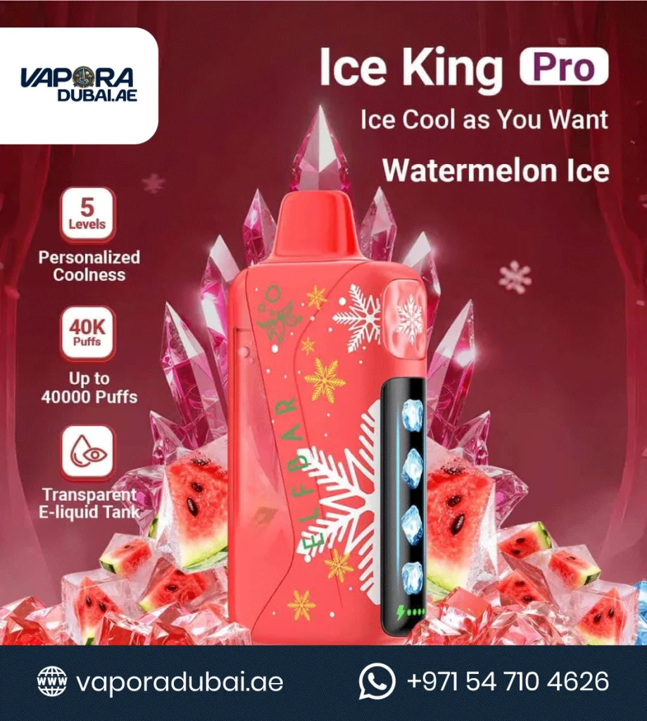 ELFBAR Ice King Pro 40k Puffs Watermelon Ice in Dubai UAE