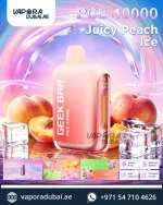 JUICY PEACH ICE BAR PCE 40,000 Puffs Disposable Vape in Dubai, UAE
