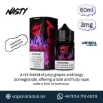 Nasty E-liquid 60ml 3MG Best Vape E-juice Grape Pomegranate in Dubai UAE