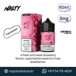 Nasty E-liquid 60ml 3MG Best Vape E-juice Strawberry in Dubai UAE