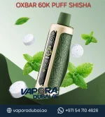 Oxbar Shisha 60000 Puffs Gum Mint Disposable Vape in Dubai