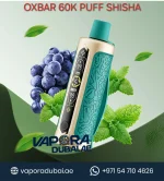 Oxbar Shisha 60000 Puffs Grape Mint Disposable Vape in Dubai