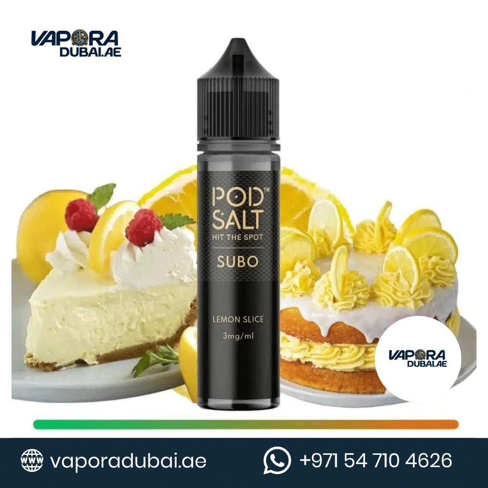 Pod Salt E-Liquid Subo E-Juice 50ml 3mg Lemon Slice in Dubai UAE