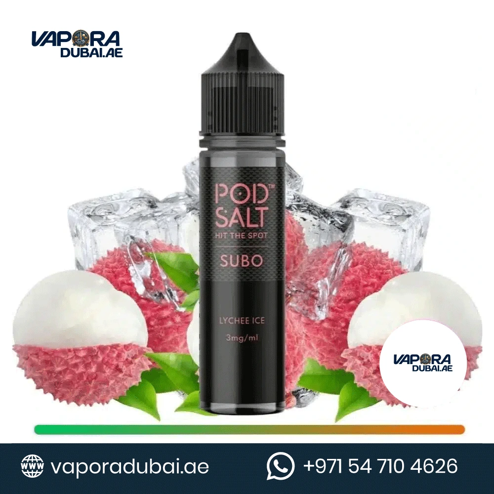 Pod Salt E-Liquid Subo E-Juice 50ml 3mg Lychee Ice in Dubai UAE