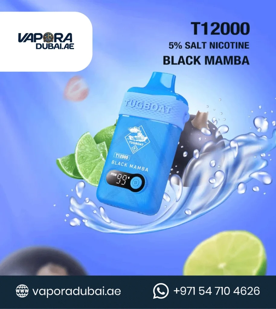 TUGBOAT T12000 Black Mamba DISPOSABLE VAPE In Dubai UAE