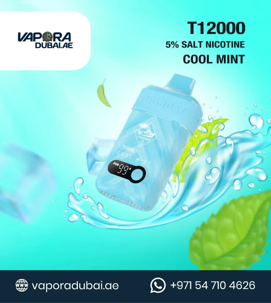 TUGBOAT T12000 Cool Mint DISPOSABLE VAPE In Dubai UAE