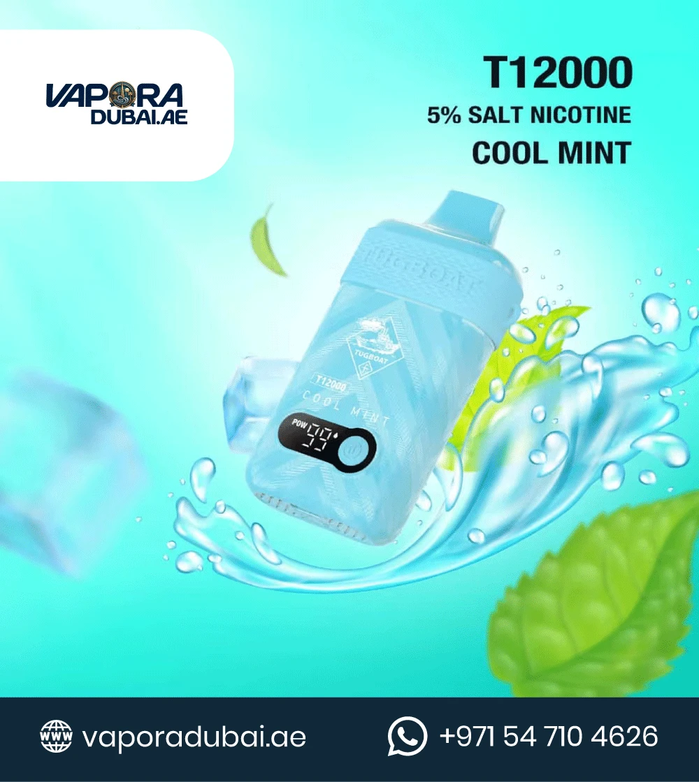 TUGBOAT T12000 Cool Mint DISPOSABLE VAPE In Dubai UAE
