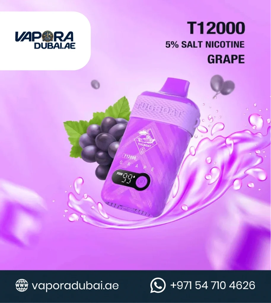 TUGBOAT T12000 Grape DISPOSABLE VAPE In Dubai UAE