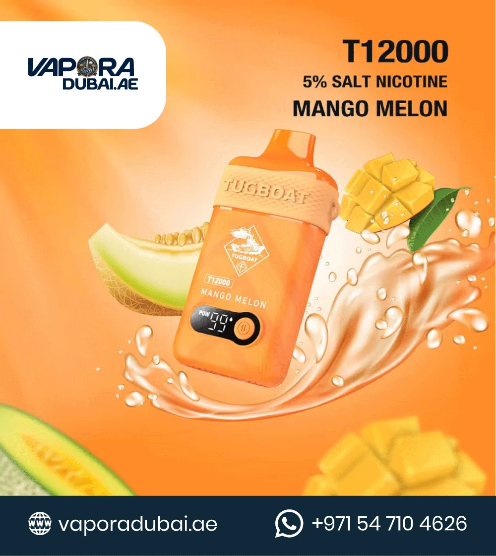 TUGBOAT T12000 Mango Melon DISPOSABLE VAPE In Dubai UAE