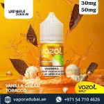 Vozol Saltnic E-juice 20MG Vanilla Cream Tobacco in Abu Dhabi UAE