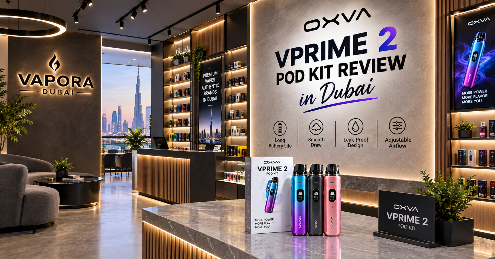 oxva vprime 2 pod kit review in Dubai