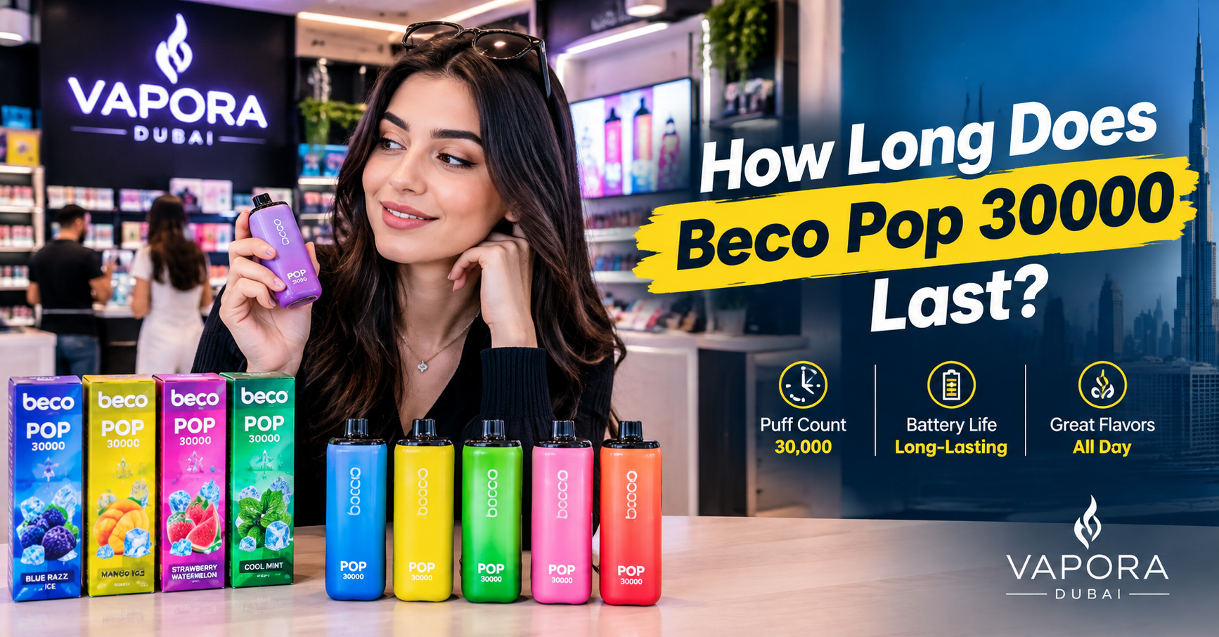how long does beco pop 30000 last