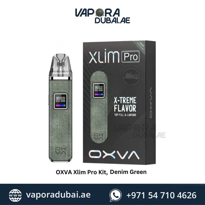 OXVA Xlim Pro Pod System Kit 30w 1000 mAh denim green in UAE