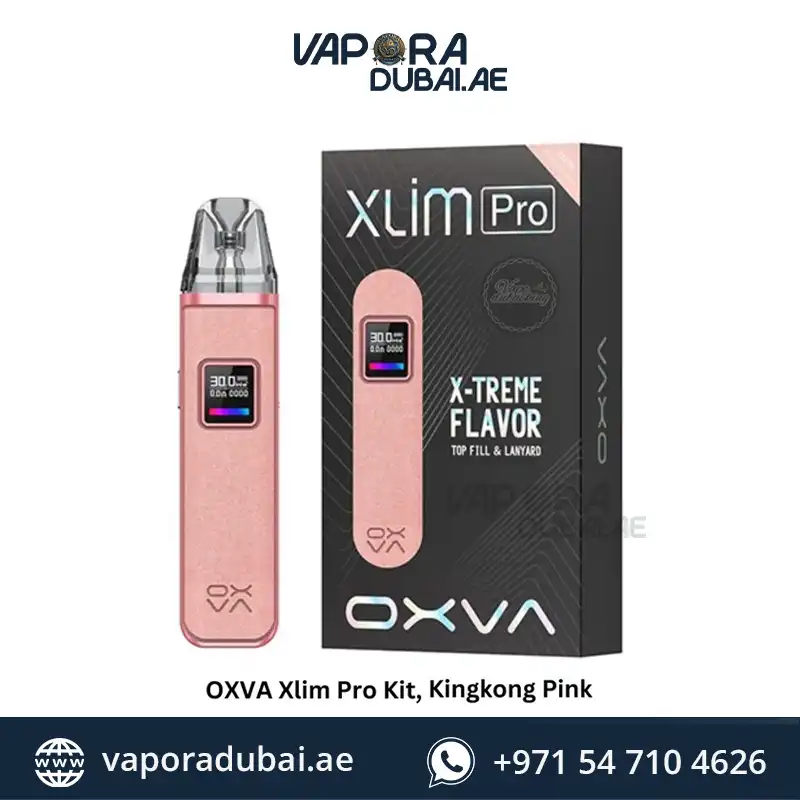 OXVA Xlim Pro Pod System Kit 30w 1000 mAh kingkong pink in UAE