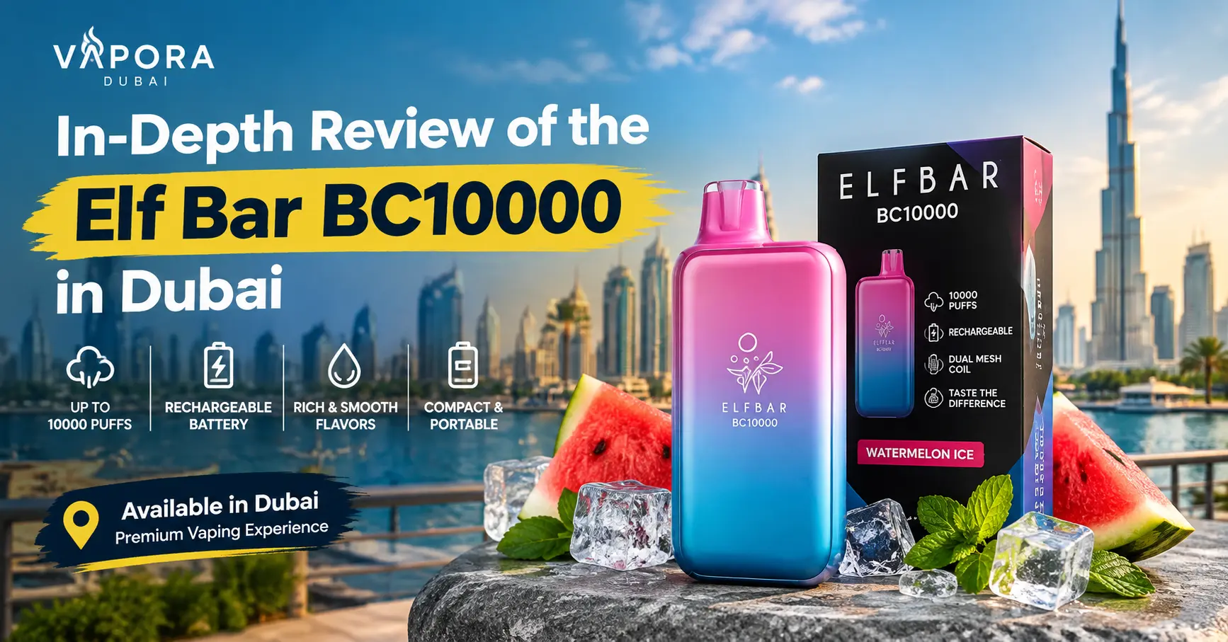 In-Depth Review of the Elf Bar BC10000 in Dubai