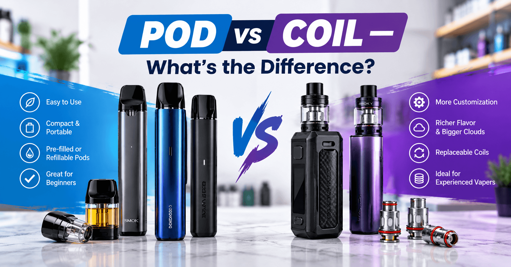 pod vs coil — what's the difference